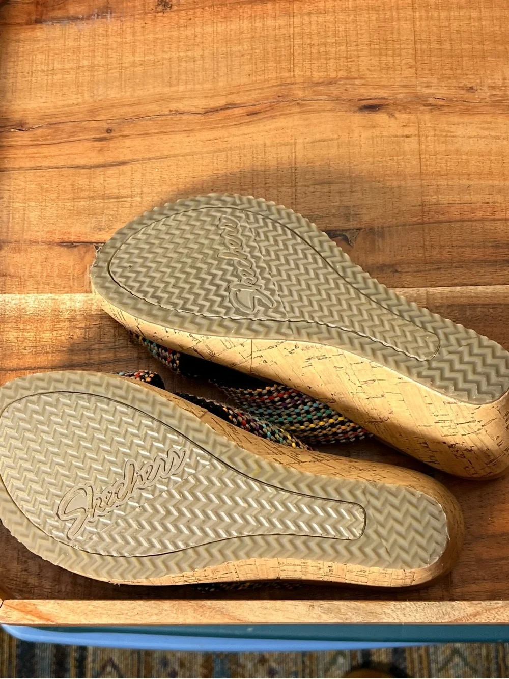 Skechers Luxe Foam Wedge Sandals size 8